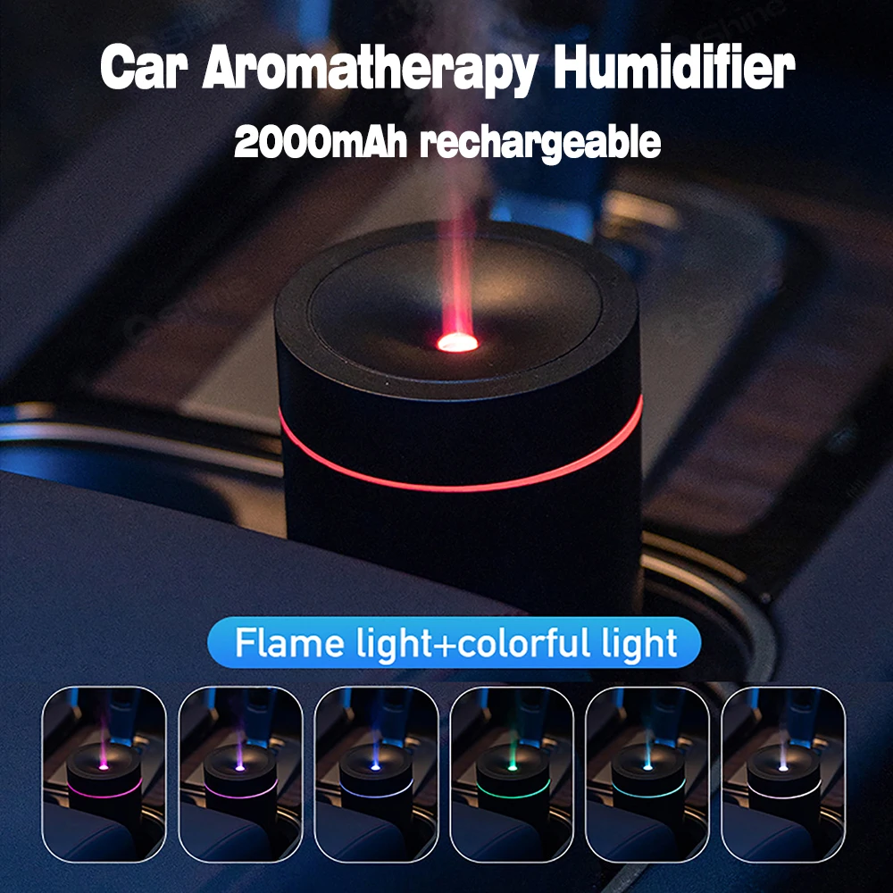 New 2000mAh Rechargeable Car Aroma Diffuser Car Diffuser Essential Oils Diffuser Mist Sprayer Car Humidifier for Car Home Office