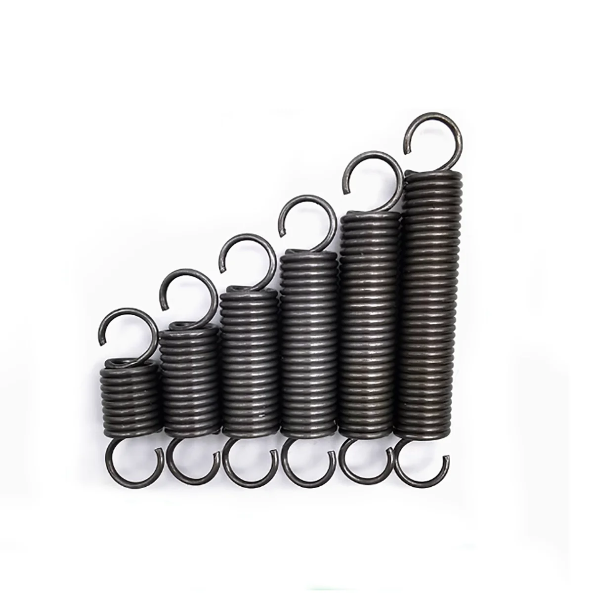 2pcs Wire Diameter 2mm Extension Springs Spring Steel Dual Hooks Expansion Spring OD 14mm Length 40mm-240mm