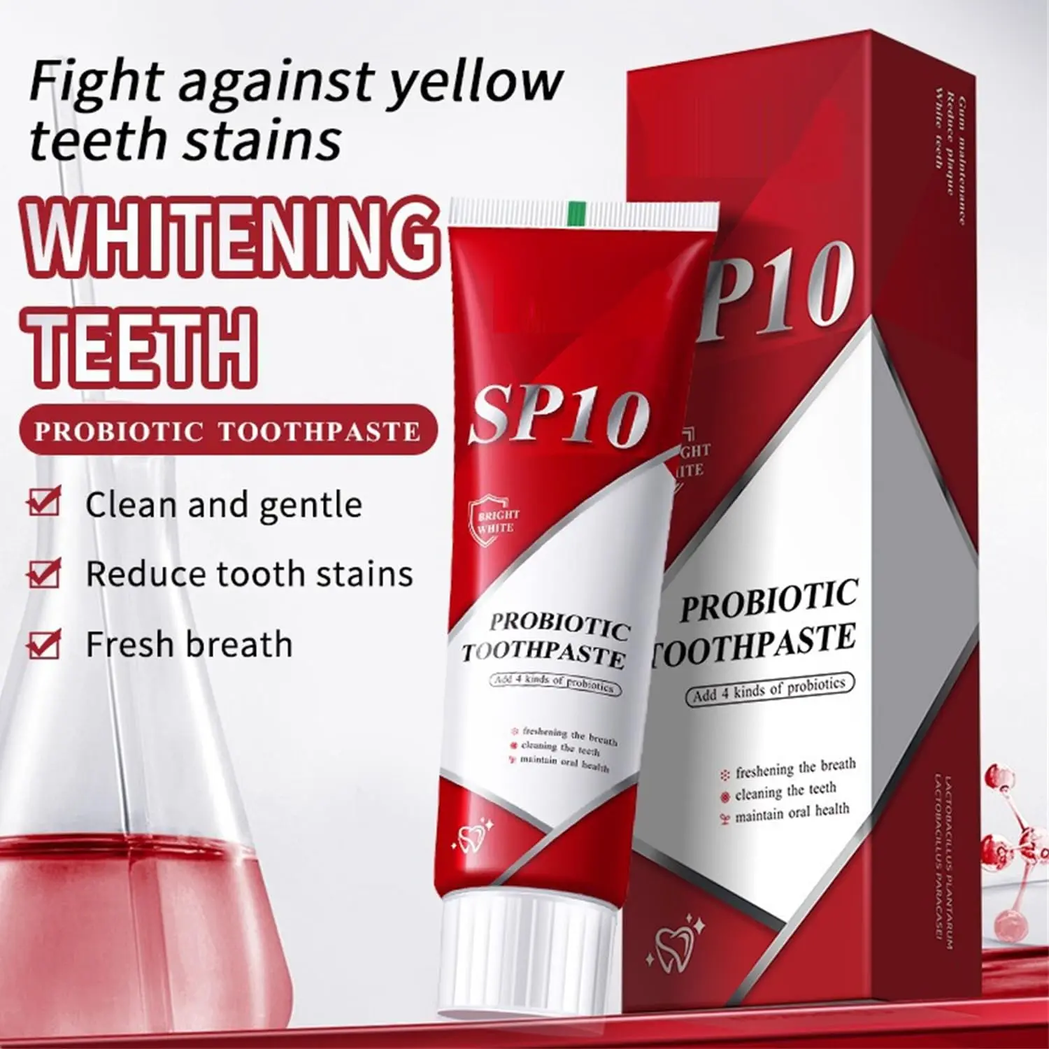 SP-10 Probiotic Toothpaste, SP-10 Ultra Whitening Deep Cleaning Care