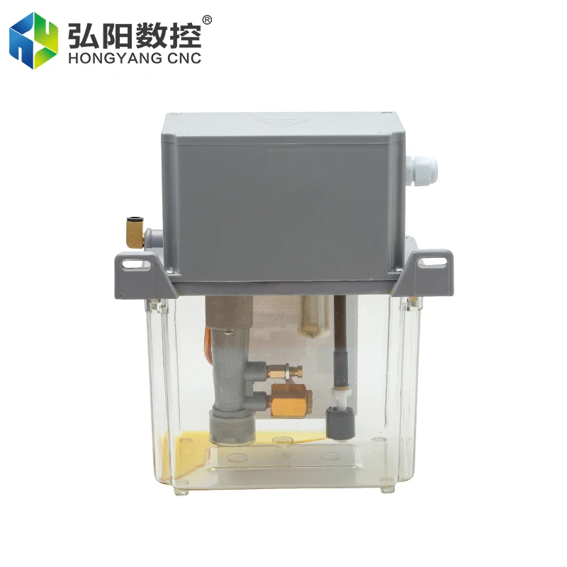 Imagem -03 - Bomba de Óleo Automática da Lubrificação Controlo Numérico Dobro com Manômetro Lubrificador Eletromagnético 3l 4l 220v