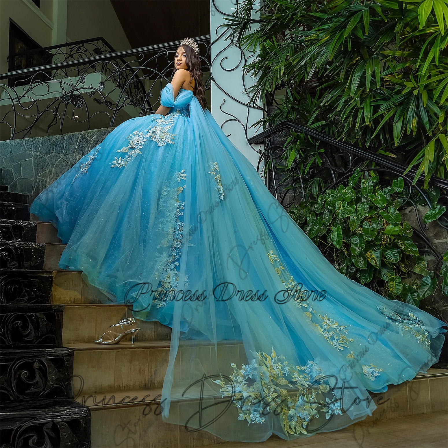 

Forest style15 Years Quinceanera Dresses Beaded Crystal Mexico Ball Gown Ruched Train 2026 Birthday Luxury Dress Customized