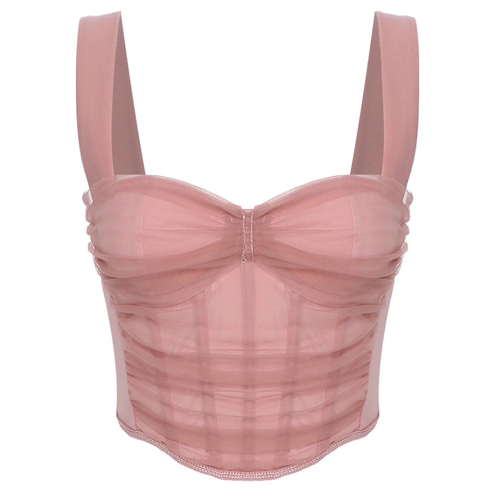 女性ヴィンテージスパゲッティストラップノースリーブ非対称裾オーバーバストコルセットビスチェチュールシェイプウェアトップスベストパーティークラブ用