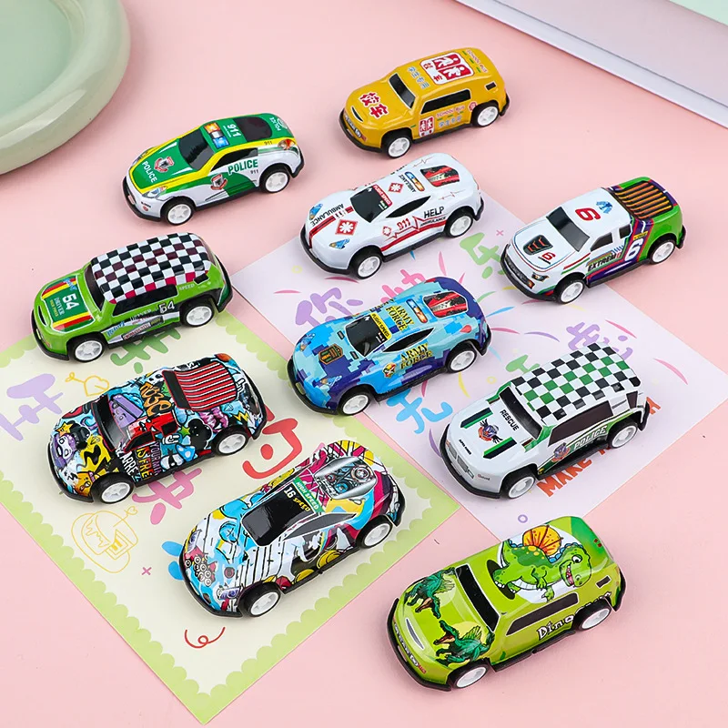 

10pcs/bag Mini Alloy Car Model Toy Diecast Racing Car Tin Car Boys Pull Back Simulation Car Kids Birthday Christmas Toys Gift