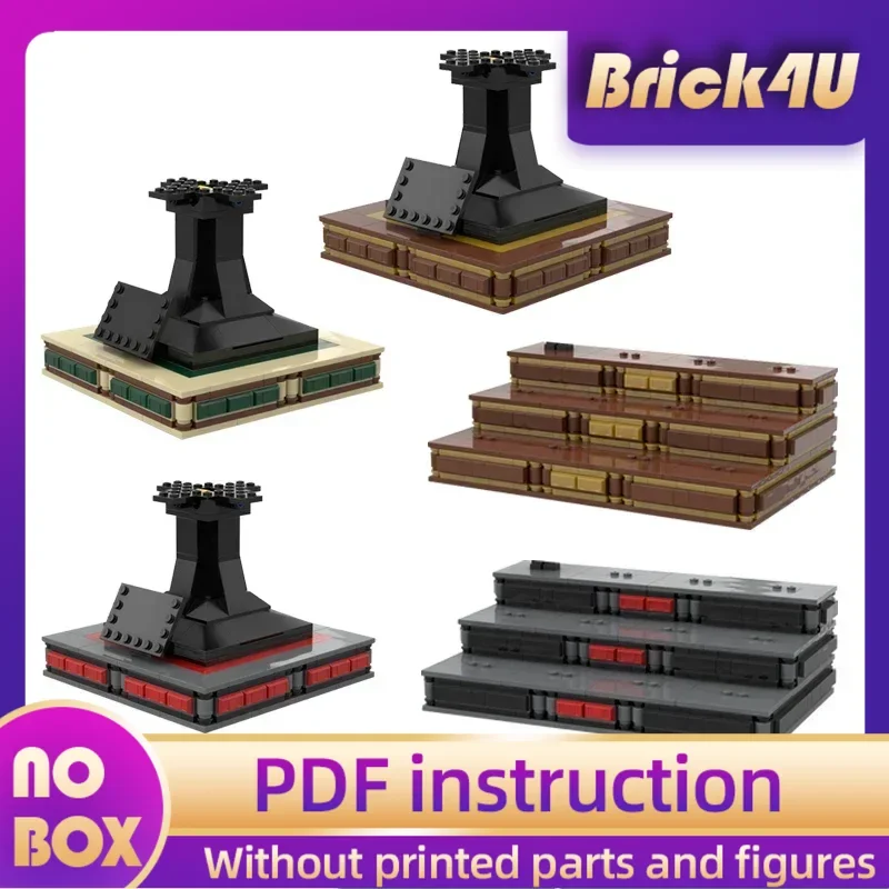 

Популярная звездная киномодель Moc, строительные кирпичи, большая темная боковая подставка, технология, модульные блоки, подарок, рождественская игрушка, набор «сделай сам», сборка