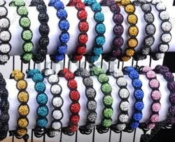 t34sing micro pave CZ Disco Ball Beads mix white Bracelet fashion Gift for wo wedding crystal crystal
