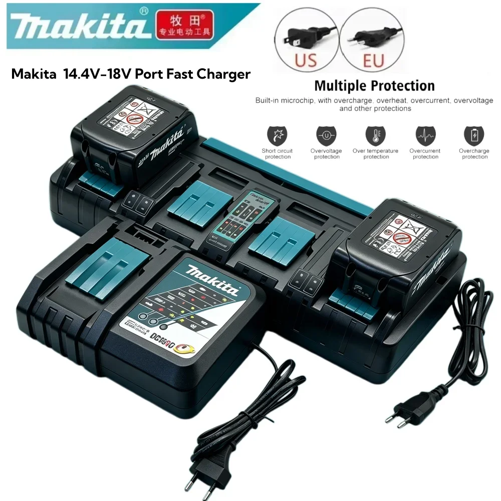 Original Makita 14.4V-18V Port Fast Charger LXT for BL1415 BL1430 BL1815 BL1830 BL1840 BL1850 BL1860 Li-ion Battery