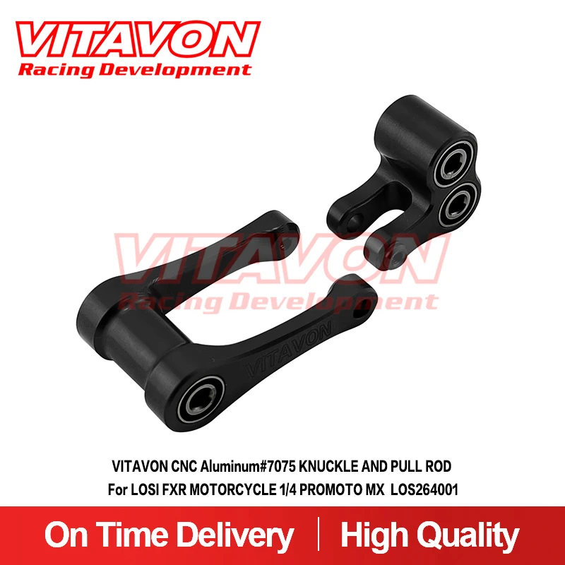 VITAVON CNC Aluminum#7075 KNUCKLE AND PULL ROD For LOSI FXR MOTORCYCLE 1/4 PROMOTO MX LOS264001