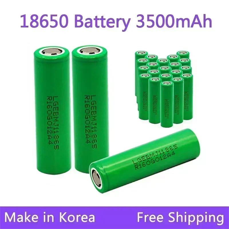 Original 18650 Battery 3.7V 3500mAh Rechargeable Lithium-Ion for Electronic Cigarette And Flashlight