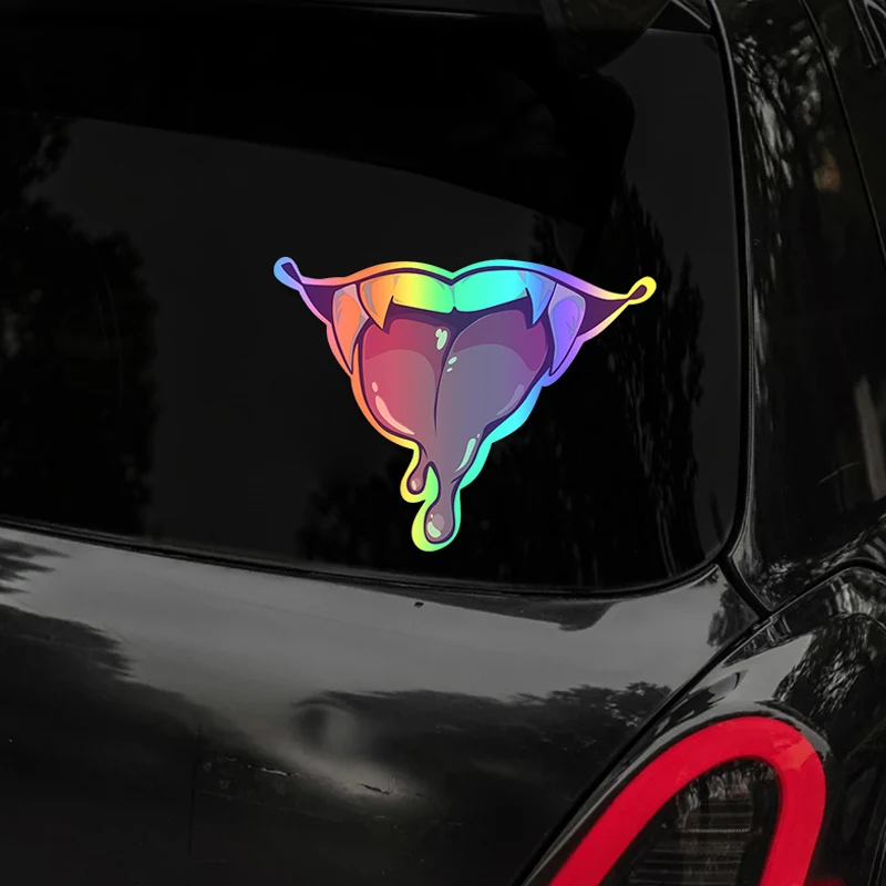 JDM Style Lip Tongue Car Sticker Decals Vinyl Sticker Auto Decorate Waterproof Car Window Bumper Vehicles Automobiles Motorcycle