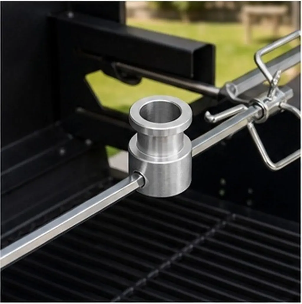 Bbq Counterweight Heavy Duty Stainless Steel Rotisserie Weight Balance Bushing Grill Rotisserie Rod Bushing Spit Rod Limiter