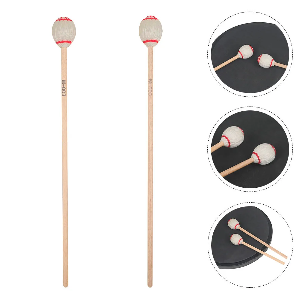 

2Pcs Maple Hammer Marimba Mallets High Quality Material Good Tone Durable Strong Gravity Marimba Hammer Drum Mallet