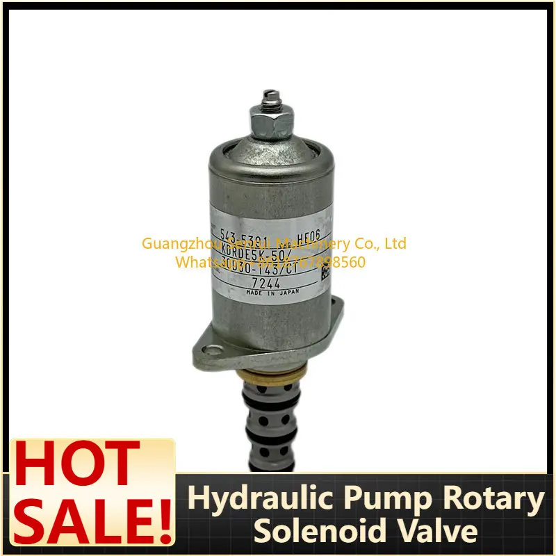 24V Rotary Solenoid Valve 543-5391 – C7.1 Hydraulic Pump Control for 30-50t Excavators, Plug-and-Play, 12-Month Warranty