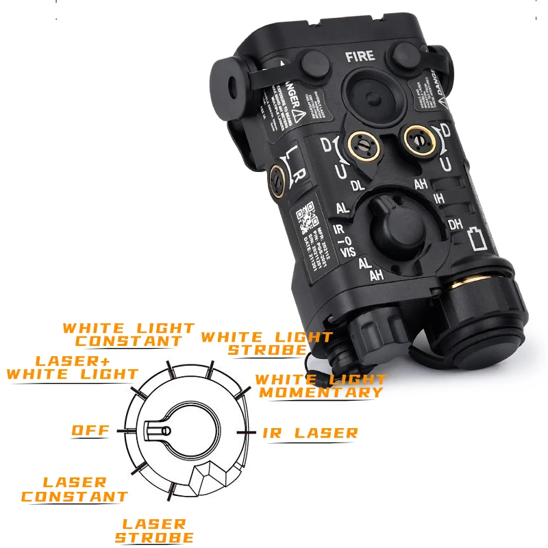 Interruptor táctico CNC para NGAL – Control dual láser IR y linterna - imagen 2
