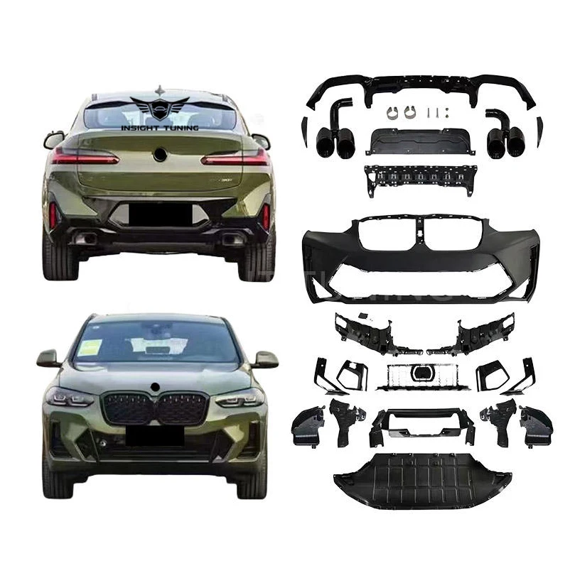 

High Quality Custom Front Bumper Grille M40I Bodykit for Bmws X4 G02 Lci Upgrade to X4M F98 Lci 2022+ Body Kit