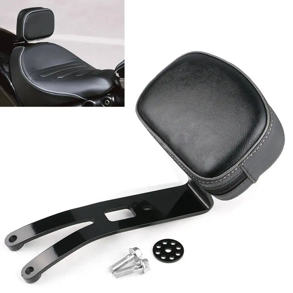 

Motorcycle Driver Backrest Rider Solo Seat Sissy Bar Driver Cushion Pad For Indian Super Scout Sixty Classic Bobber Limited 2025