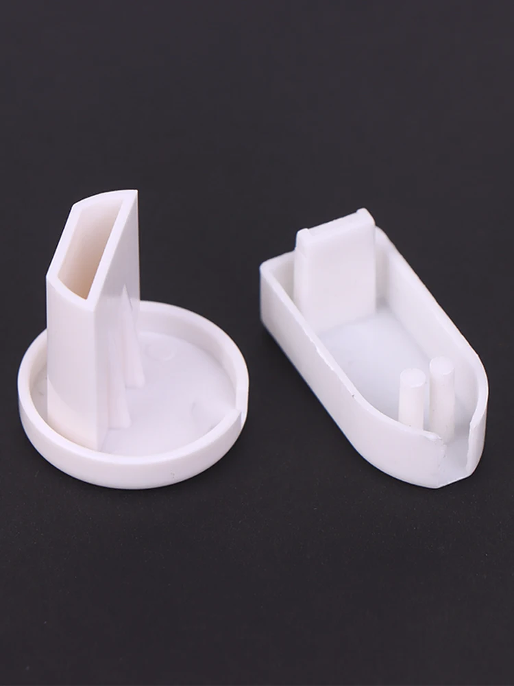 Embout en plastique pour stores roulants, 5 pièces, Rail inférieur en PVC, bouchon d'étanchéité, manchon antidérapant, traction à la main, accessoires de piste de rideau