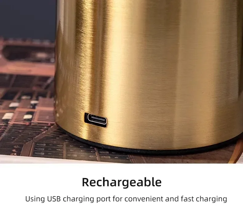 Portable LED Wireless Touch Desk Lamp Rechargeable Table Light 3 Colors Dimmable Bedside Creative Ambient Lamp for Room Decor