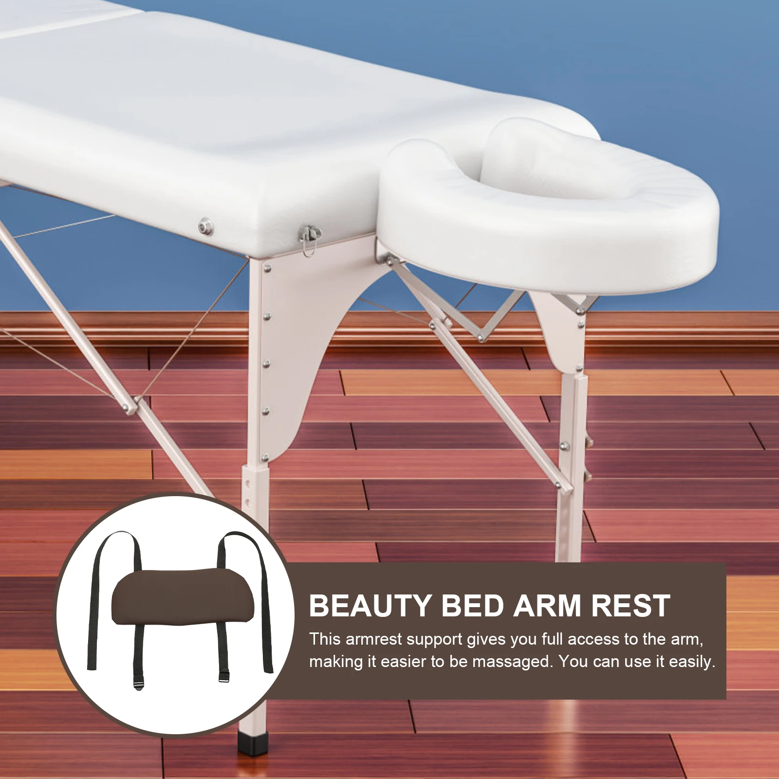 

PU Sponge Arm Rest Support for Massage Table Comfortable Hanging Arm Rest Beauty Bed Accessory Easy Use Massage Table Armrest