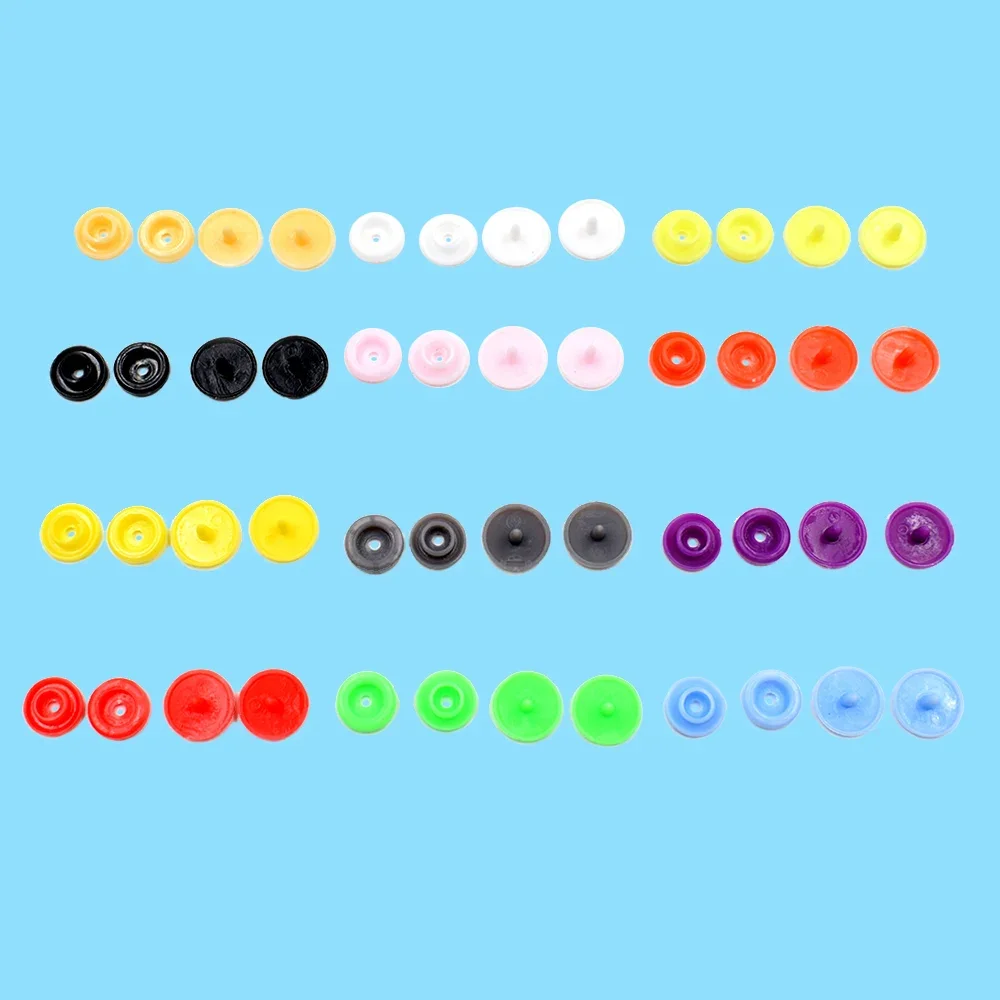 50sets optional 12 Colors T5 Plastic Buttons with mold Snap Resin Press Stud Fastener die for DIY sewing bulk Clothing  decor