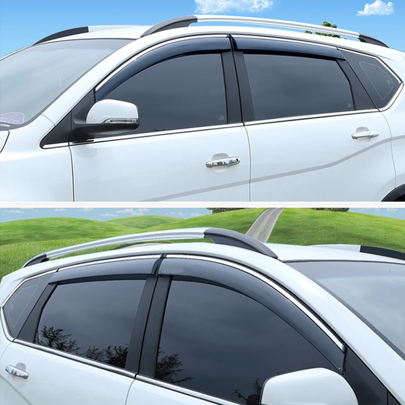 For MG HS 2018 2019 2020 2021 2022 Window Visors Car Window Deflectors Wind Deflector Sun Guard Rain Vent Cover Trim