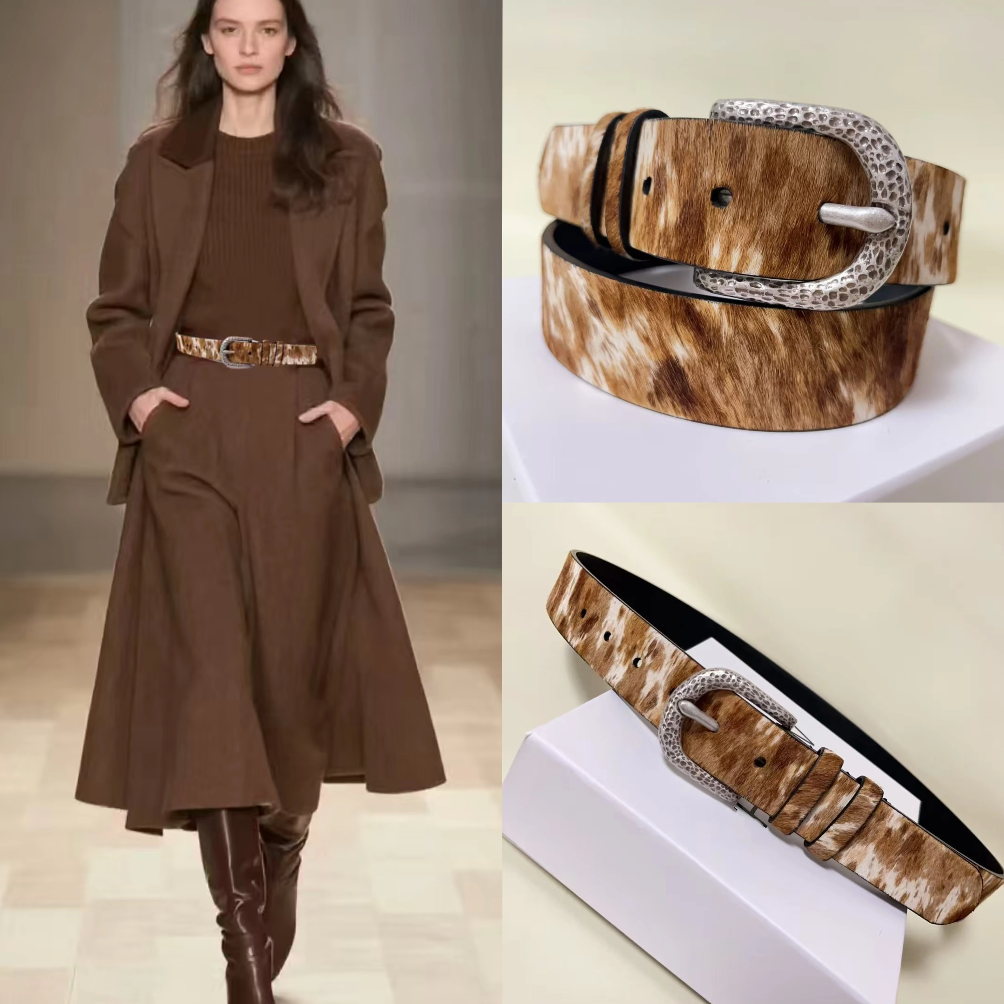 fashionable-women's-leather-belt-hair-decorative-waist-belt-for-dresses-coats-casual-spring-summer-soft-surface