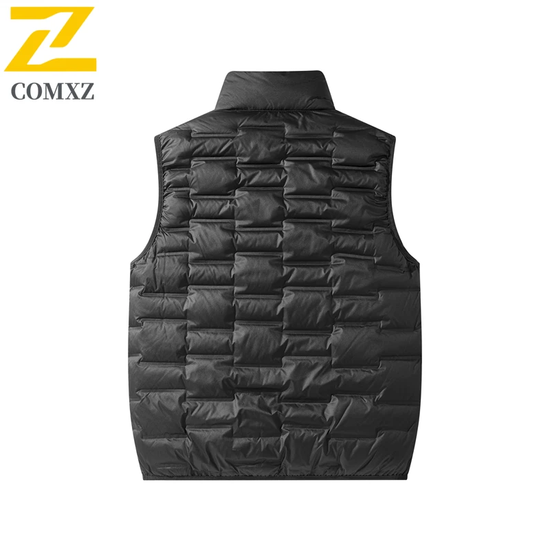 رجل أسفل سترة الأزياء الوقوف طوق السفر في الهواء الطلق سميكة الدافئة سترة قسط أكمام تصميم الباردة مقاومة الشتاء الرجال جيليه