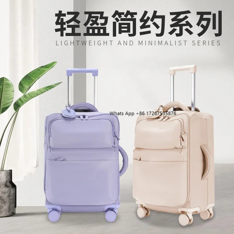 

Suitcase trolley case Women's boarding case 20 inches Ultra light cloth bag password Suitcase 24 inches