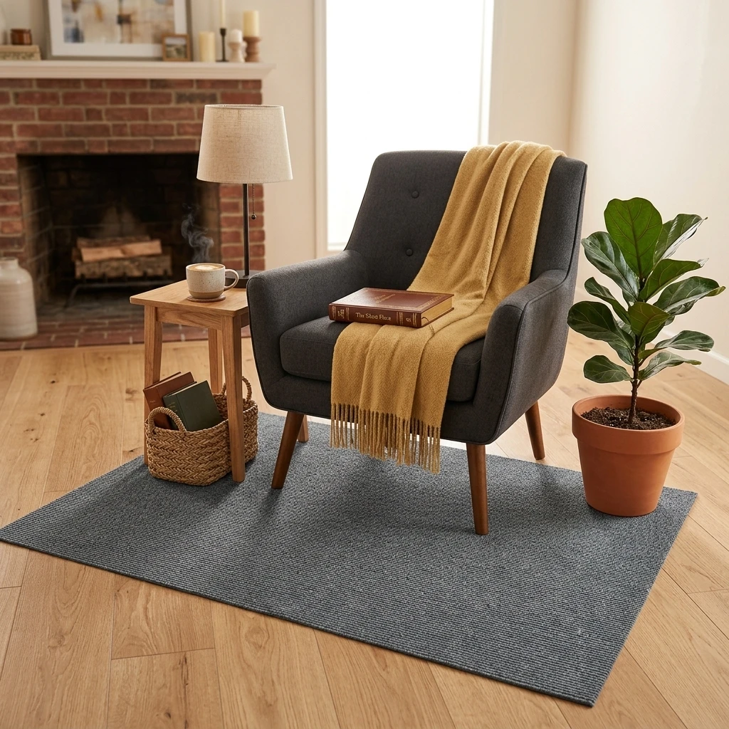 Premium Large Anti Slip Office Chair Mat with Enhanced Durability Durable Polyester Floor Protector Rug for Hardwood Tile Floor
