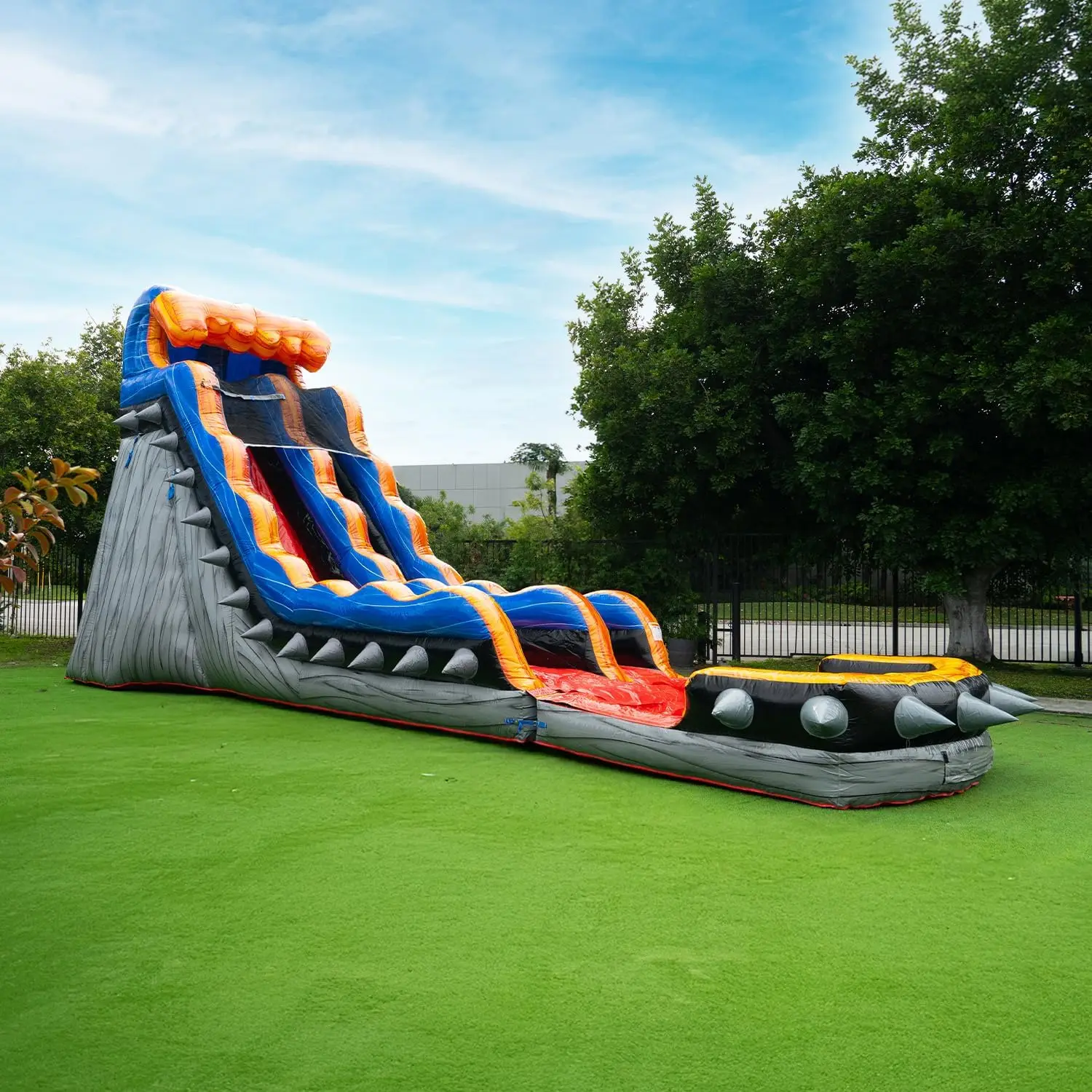10x4 meters Jump Orange Waterslide Sun Inflatable Slide Water Park and Pool Water Slide Inflatable Slide