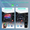 Podofo-カーマルチメディアプレーヤー,Android Auto Carplay, 2K qled画面,wifiと4G GPS, 2ノブオーディオ,10コア,4 64G, 11.5インチ 3