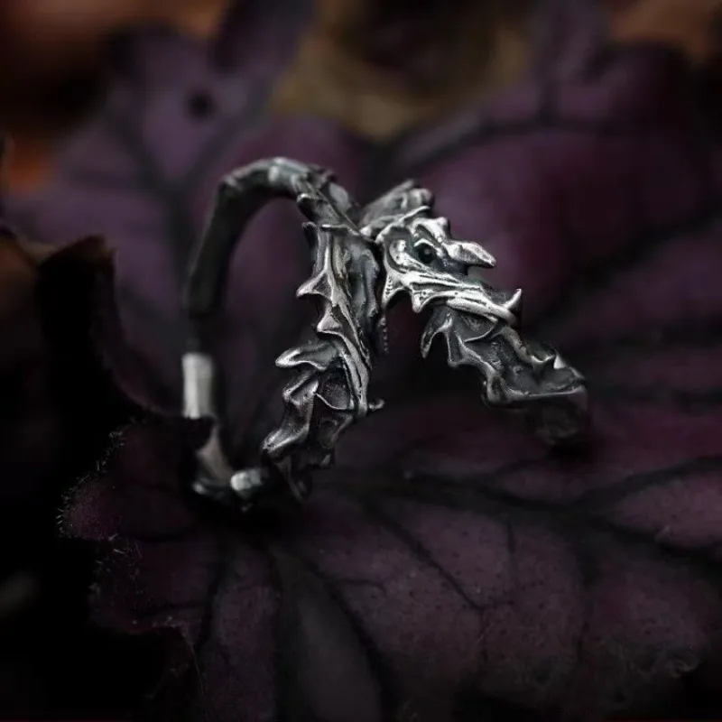 

Dark style retro thorny men's and women's rings, non-standard, high-end, punk style rings, holiday gifts, jewelry