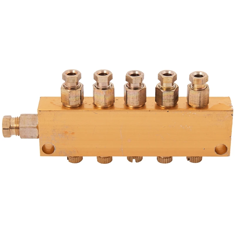 زيت تشحيم متعدد الزيوت متغير ، تنظيم ضغط الهواء ، مدخل 6 ، 4 Out ، موزع مكبس ، حديقة