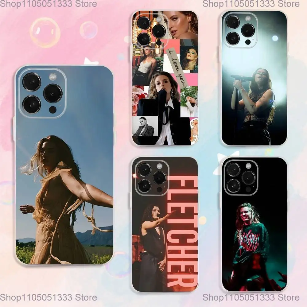 

Singer Cari Fletcher Phone Case For iPhone 17,16,15,14,13,12,11 Plus,Pro,Max,XR,XS,Plus,E,SE4,Mini Transparent Cover