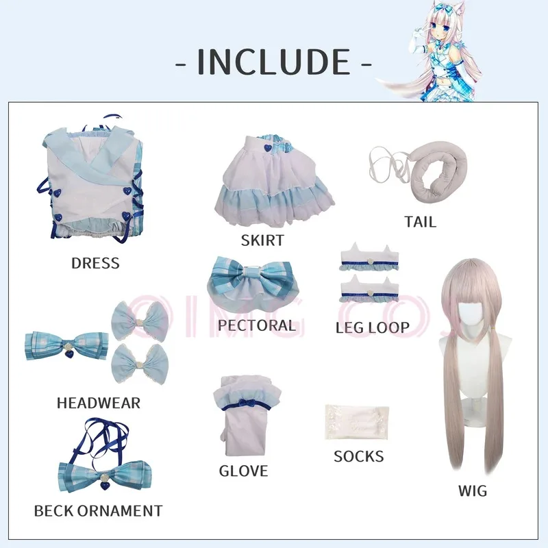 ネコパラチョコレートバニラコスプレメイド服日本アニメ衣装制服ハロウィンコスチューム