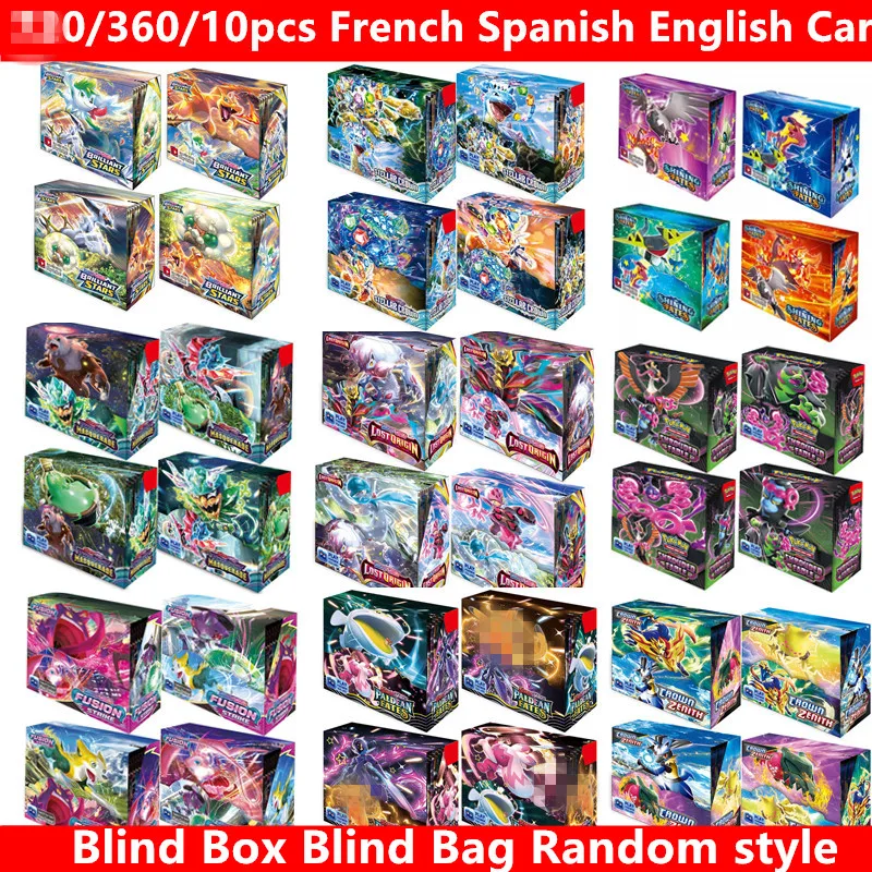 720-360-pcs-set-carte-karty-blind-box-pokemon-cards-karten-carta-french-spanish-english-card-151-booster-battle-transaction-card