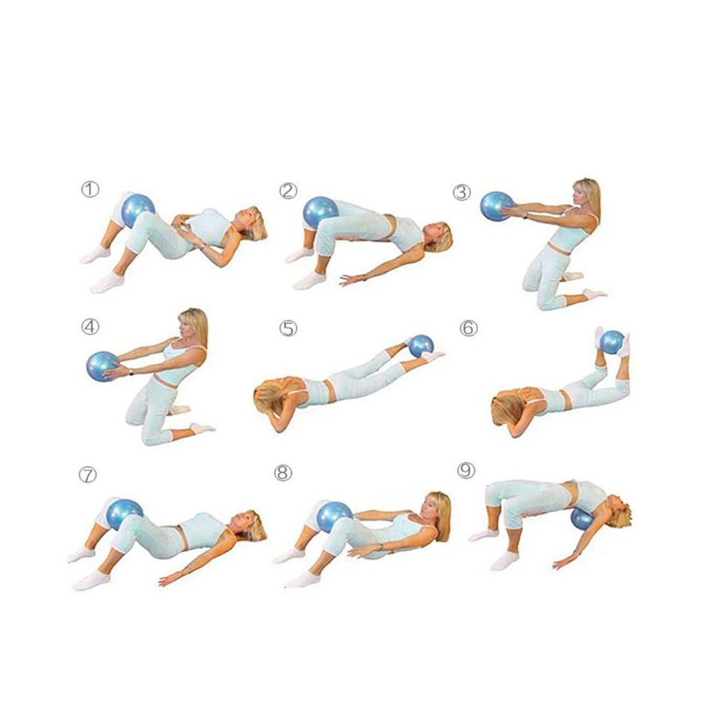 

2pcs 25Cm Pvc Exercise Anti Burst Non Exercise Ball Slip For Pilates Stretching Balance Training Fitness Gym Ball