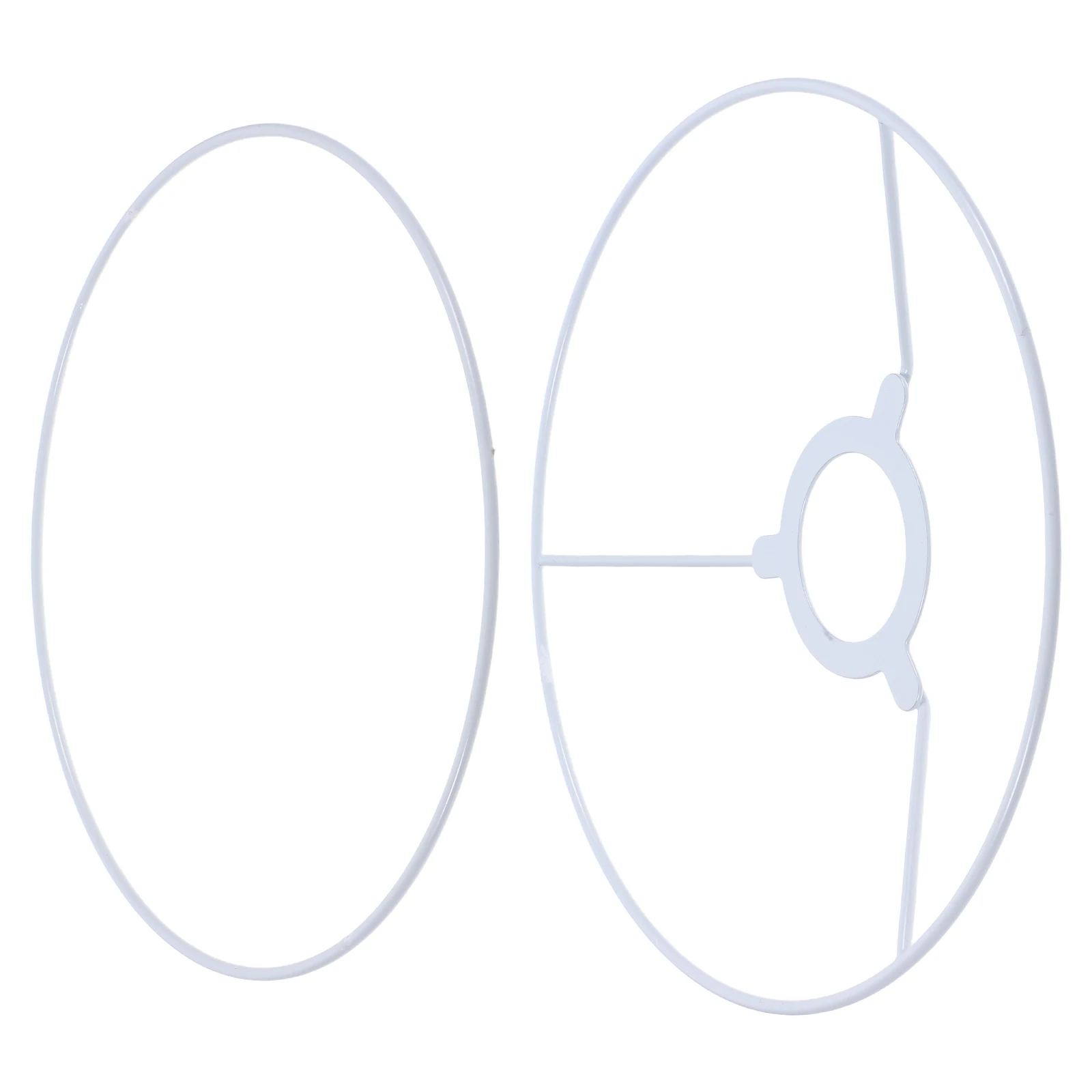 DIY Lampshade Ring Kit Round Frame Wire Connector Assembly Making Iron Table Floor Adapter Lamp Shade Rings Parts
