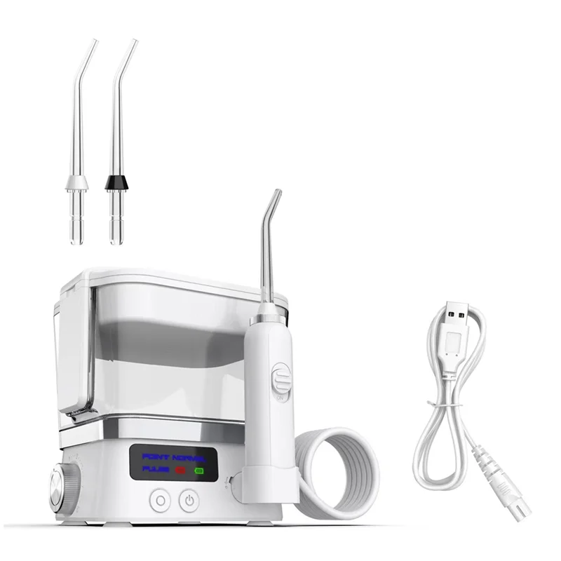 성인 구강 Irrigator USB 충전식 물 Flosser 방수 600Ml 휴대용 워터 제트 가정용 치아 클리너 내구성