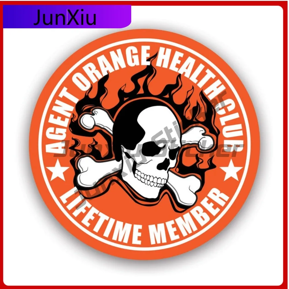 

Agent Orange Health Club Sticker Creative Decals Vietnam Veteran Vet Lifetime Member Served Service Cool Style SUV Use Waterp
