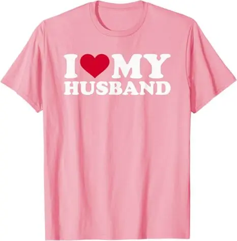 Meine Frau beats me – Ehemann-T-Shirt „I Love My Husband“-Buchstaben-gedrucktes Spruch-T-Shirt mit lustiger Beziehung für Paare, Hochzeitsoberteile – Detail 5