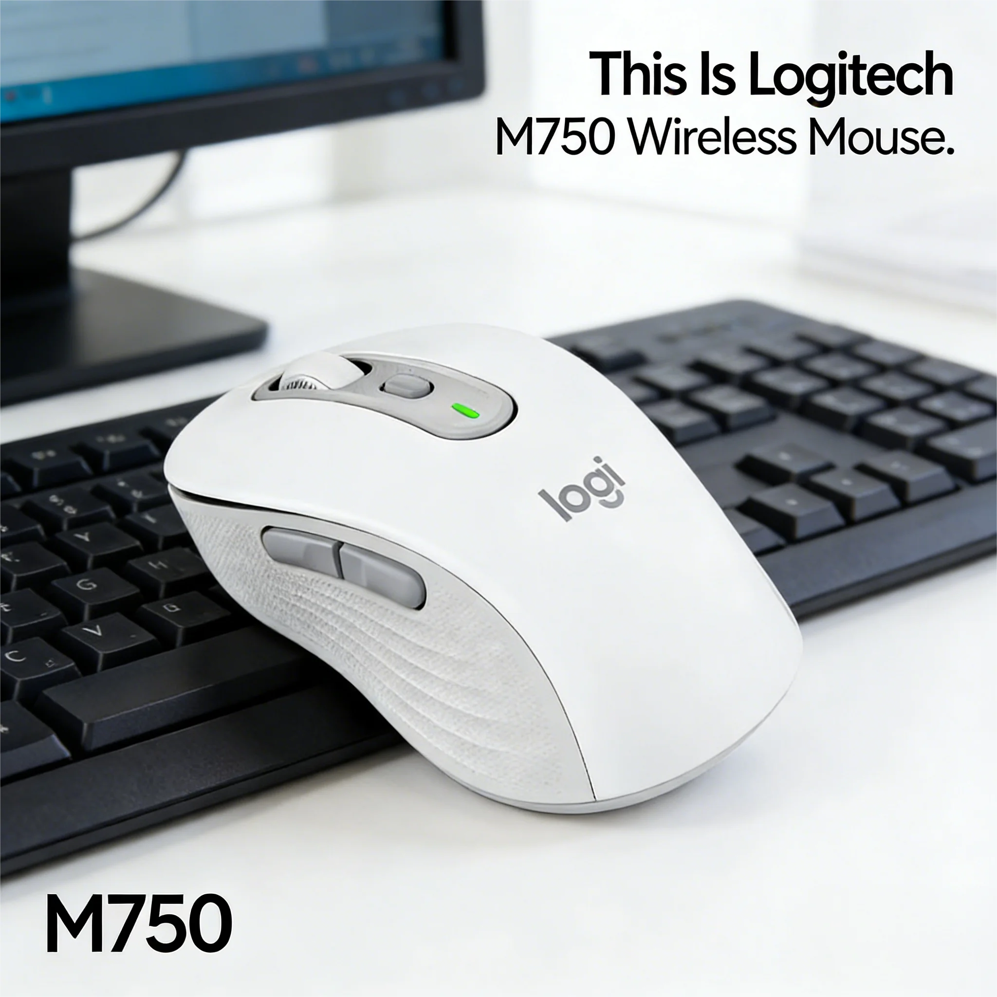 

Мышь Logitech M750 с симметричным дизайном, комфортная для всех типов рук, долговечная, готова к путешествиям