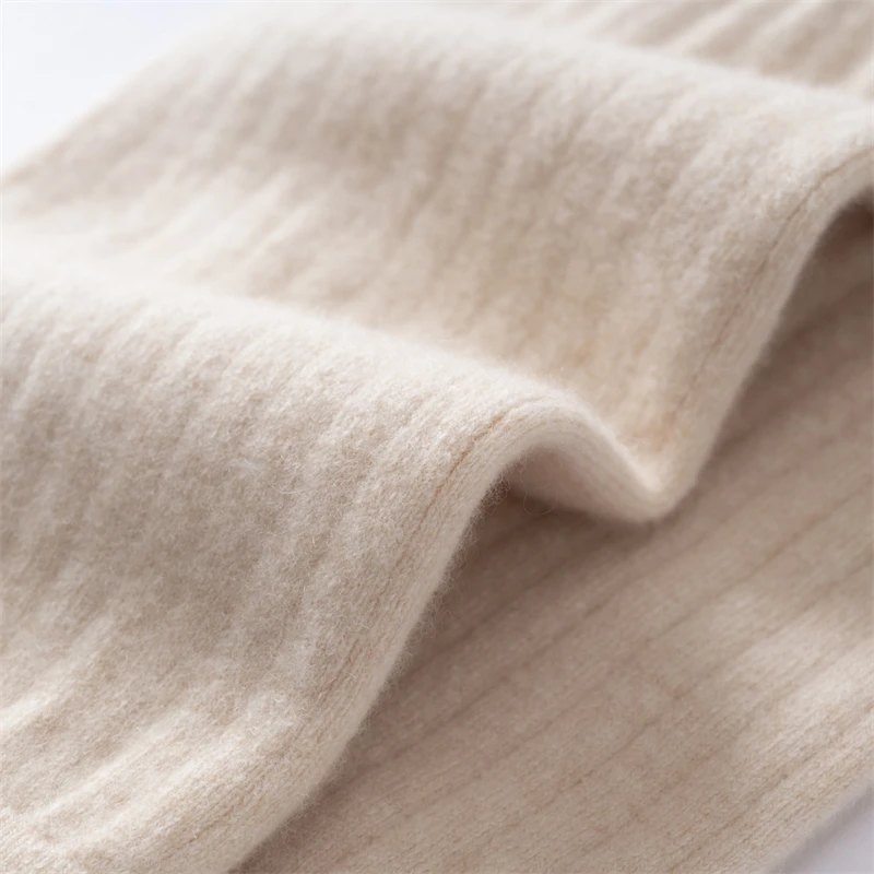 100% Cashmere   Light Weight Knee Sleeve Solid Autumn Winter Coldproof Warm Knees  Knitted High Kneecap Knee Protectors Leg