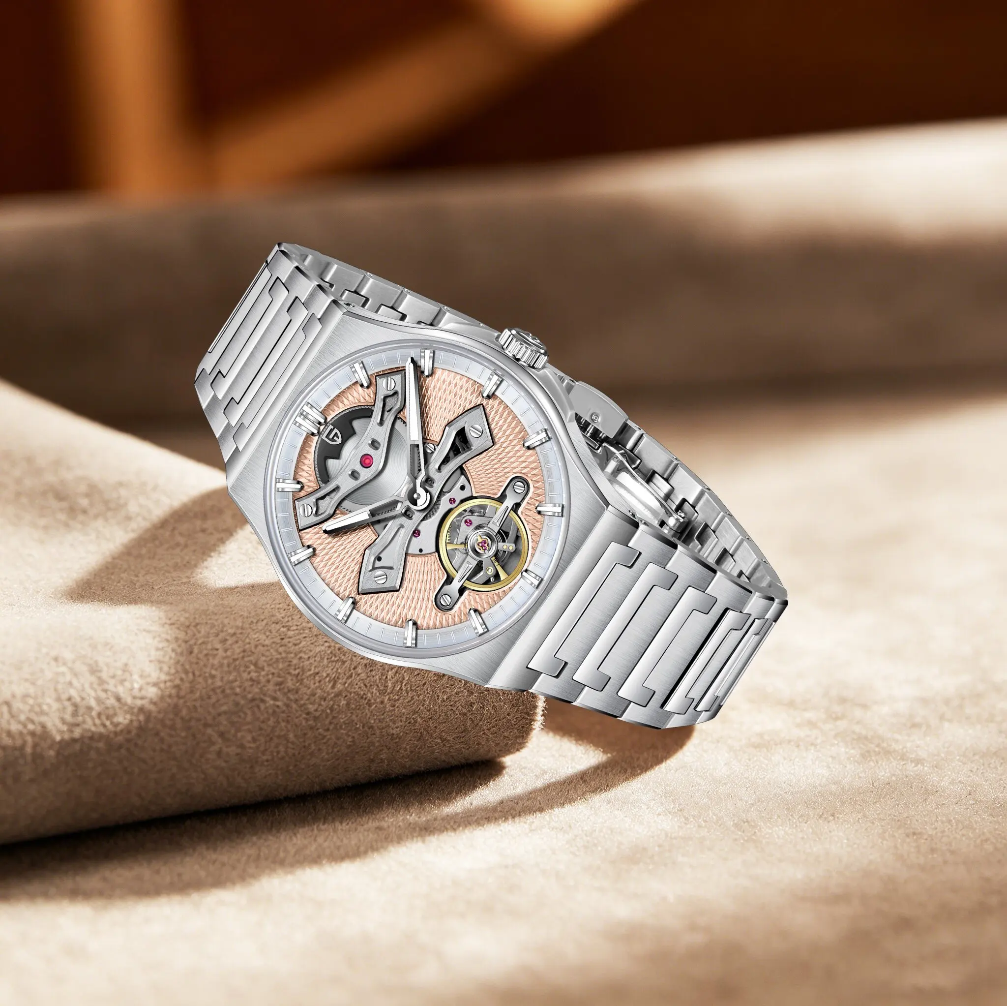 PAGANI DESIGN Stylish Luxurious Men Mechanical Watch Graceful Elegant Stainless Sapphire Luminous Tourbillon 10Bar Diving Watch