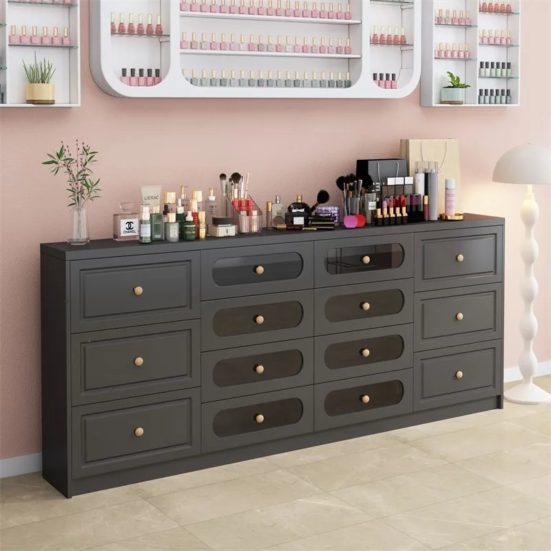 YFY Nail Polish Display Cabinet Nail Polish Display Cabinet  Polish Storage Cabinet  Shop Locker Drawer Type