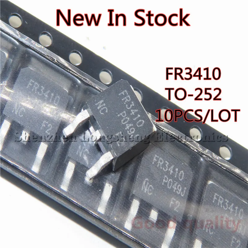 10PCS/LOT FR3410 IRFR3410 TO-252 SMD MOS transistor New In Stock