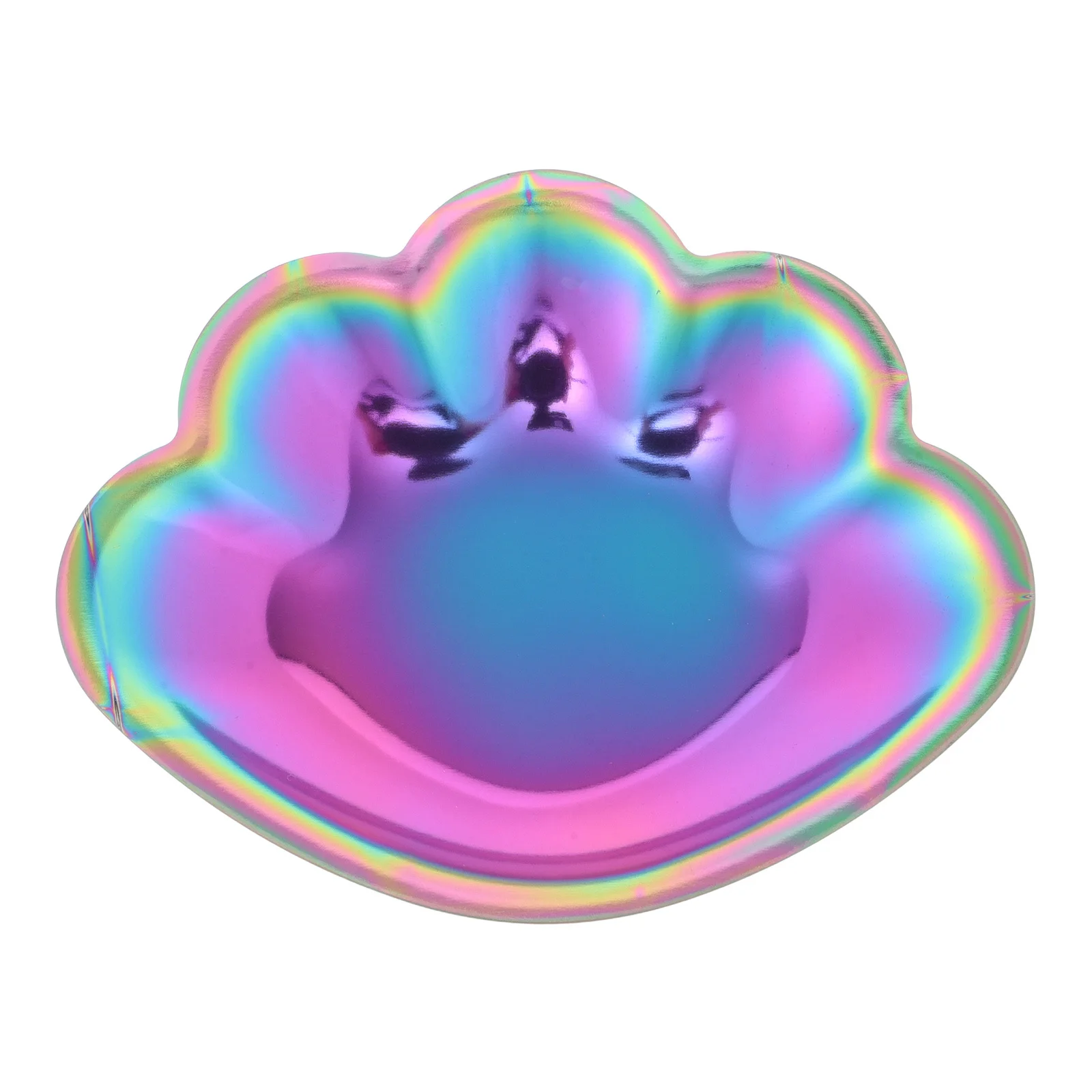 

Elegant Stainless Steel Shell Tray Jewelry Organizer Storage Dish Home Decor Metal Tray Decorative Trays