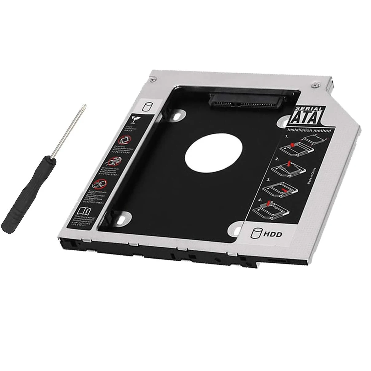 

SATA 9.5mm 2nd HDD SSD Hard Drive Optical Caddy for Asus GL553VE-FY022 GL553VD-DS71 Q552UB-BHI7T12 G551JW-CN049 F552CL-SX063H