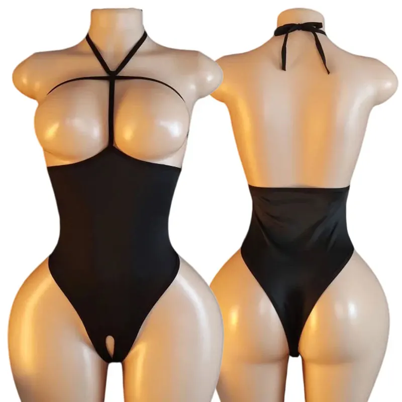 Role Play Uniform Underwear Sex Bodysuit Adult Toys Hollow Out See Through Crotchless Lingerie Woman Sexy Costumes One-piece Set