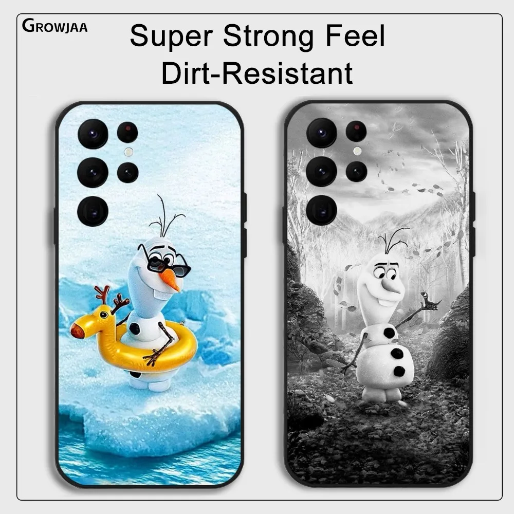 O-Olaf Snowman Frozen Phone Case For Samsung Galaxy S25 S24 S22 S23 Ultra S21 S20 Plus 5G Protective Silicone Funda