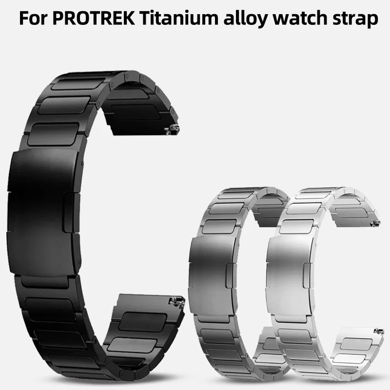 PRG 340 high-quality titanium watch strap for Casio Protrek 3513 PRG-340T/B/L/SC men's watchband PRG340 prg340 bracelet 23mm